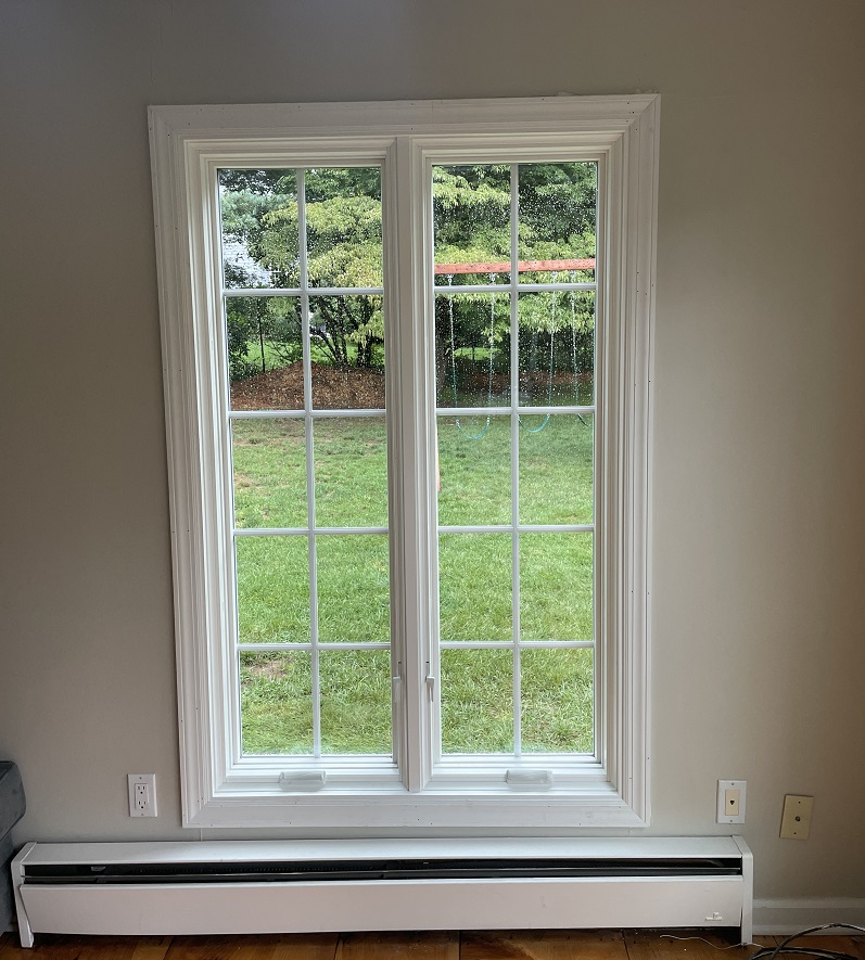 Pella Lifestyle casement window installation New Canaan